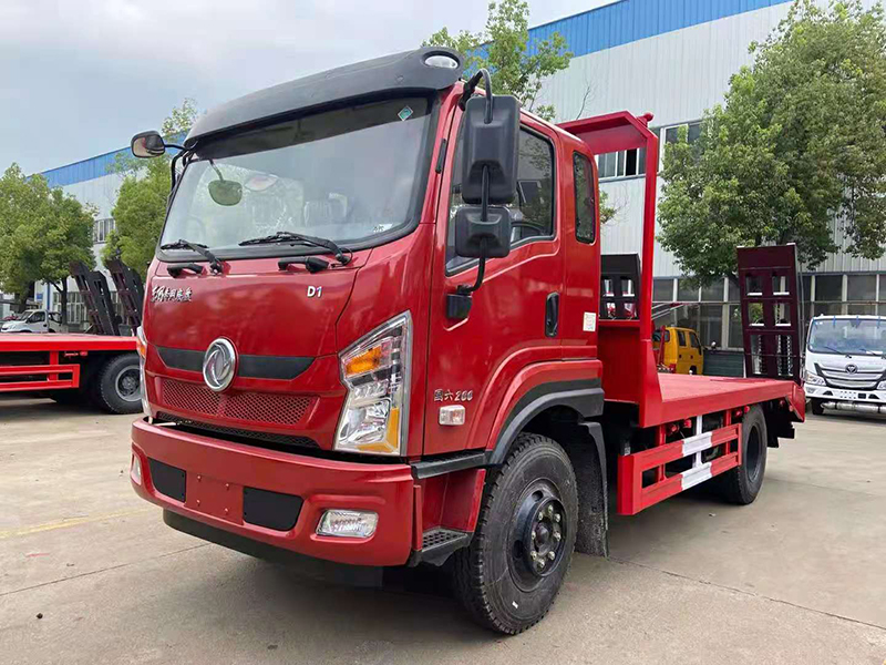 国六东风D1单桥平板运输车